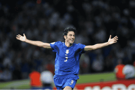 意大利左后卫，06世界杯经典一幕记忆犹新，曾让里皮十分欣赏